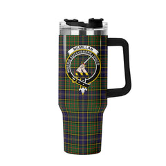 McMillan Hunting Modern Tartan Crest 40 oz Insulated Tumbler with Handle