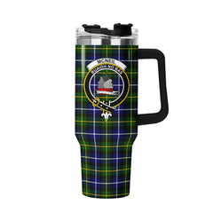 McNeil of Barra Modern Tartan Crest 40 oz Insulated Tumbler with Handle