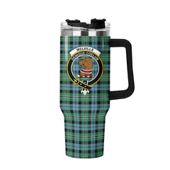 Melville Tartan Crest 40 oz Insulated Tumbler with Handle
