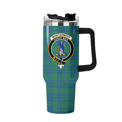 Montgomery Ancient Tartan Crest 40 oz Insulated Tumbler with Handle