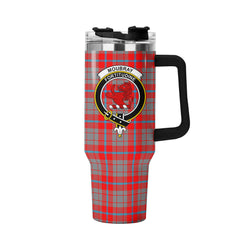 Moubray Tartan Crest 40 oz Insulated Tumbler with Handle
