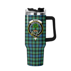 Mowat Ancient Tartan Crest 40 oz Insulated Tumbler with Handle