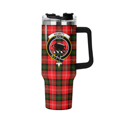 Nesbitt Modern Tartan Crest 40 oz Insulated Tumbler with Handle
