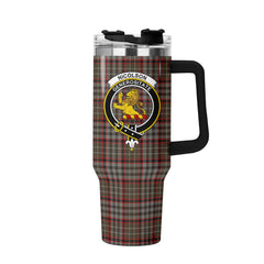 Nicolson Hunting Weathered Tartan Crest 40 oz Insulated Tumbler with Handle