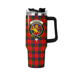 Nicolson Modern Tartan Crest 40 oz Insulated Tumbler with Handle