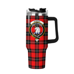 Ramsay Modern Tartan Crest 40 oz Insulated Tumbler with Handle