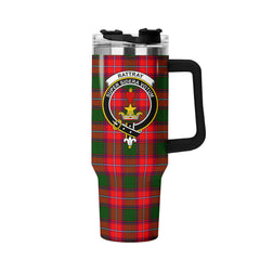 Rattray Modern Tartan Crest 40 oz Insulated Tumbler with Handle