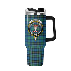 Robertson Hunting Ancient Tartan Crest 40 oz Insulated Tumbler with Handle