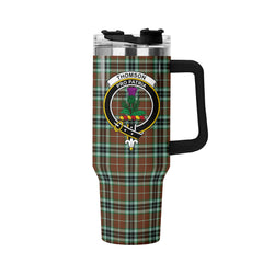 Thomson Hunting Modern Tartan Crest 40 oz Insulated Tumbler with Handle