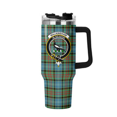 Walkinshaw Tartan Crest 40 oz Insulated Tumbler with Handle