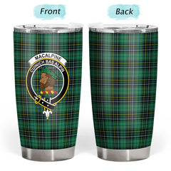 MacAlpine Ancient Tartan Crest Tumbler