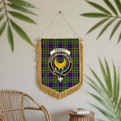 Arnott Tartan Crest Wall Hanging Banner - Wood Pole