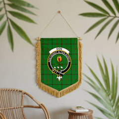 Don Tartan Crest Wall Hanging Banner - Wood Pole