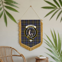 Fletcher of Dunans Tartan Crest Wall Hanging Banner - Wood Pole