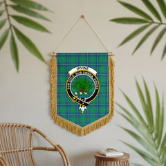 Irvine Ancient Tartan Crest Wall Hanging Banner - Wood Pole