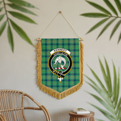 Kennedy Ancient Tartan Crest Wall Hanging Banner - Wood Pole