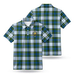 Campbell Dress Tartan Crest Birdseye Mesh Polo Shirt