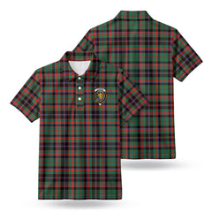 Cumming Hunting Ancient Tartan Crest Birdseye Mesh Polo Shirt
