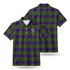 Dalrymple Tartan Crest Birdseye Mesh Polo Shirt