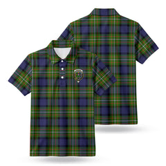 Ferguson Tartan Crest Birdseye Mesh Polo Shirt