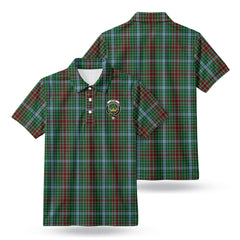 Gayre Tartan Crest Birdseye Mesh Polo Shirt
