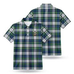 Gordon Dress Ancient Tartan Crest Birdseye Mesh Polo Shirt