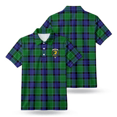 Haldane Tartan Crest Birdseye Mesh Polo Shirt