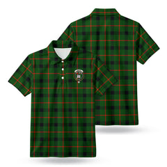 Kincaid Tartan Crest Birdseye Mesh Polo Shirt
