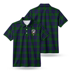 Lockhart Modern Tartan Crest Birdseye Mesh Polo Shirt
