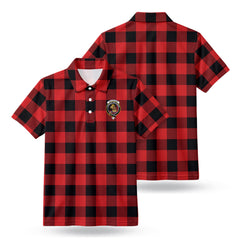 MacGregor Rob Roy Modern Tartan Crest Birdseye Mesh Polo Shirt