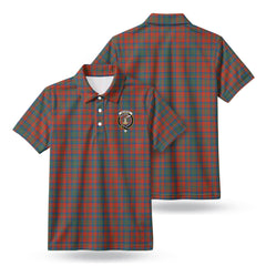 Matheson Ancient Tartan Crest Birdseye Mesh Polo Shirt