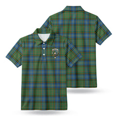 McMillan Hunting Ancient Tartan Crest Birdseye Mesh Polo Shirt