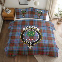 Anderson Modern Tartan Crest Bedding Set
