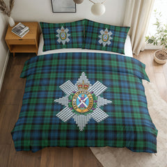 Black Watch Ancient Tartan Crest Bedding Set