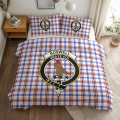 Boswell Modern Tartan Crest Bedding Set