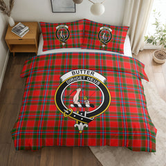 Butter Tartan Crest Bedding Set