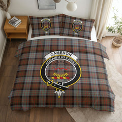 Cameron of Erracht Weathered Tartan Crest Bedding Set