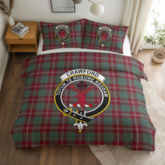 Crawford Modern Tartan Crest Bedding Set