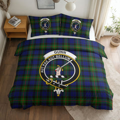 Gunn Modern Tartan Crest Bedding Set