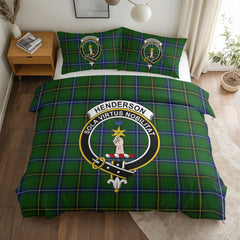 Henderson Modern Tartan Crest Bedding Set