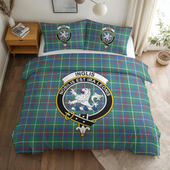 Inglis Ancient Tartan Crest Bedding Set