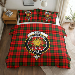 Kerr Modern Tartan Crest Bedding Set