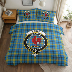 Laing Tartan Crest Bedding Set