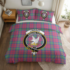 Lindsay Ancient Tartan Crest Bedding Set