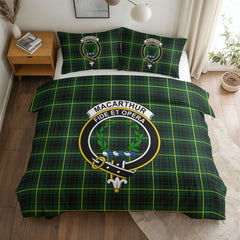 MacArthur Modern Tartan Crest Bedding Set