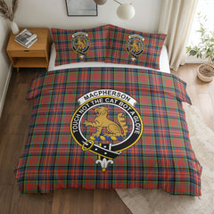 MacPherson Ancient Tartan Crest Bedding Set
