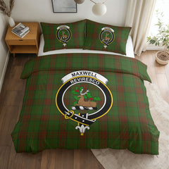 Maxwell Hunting Tartan Crest Bedding Set