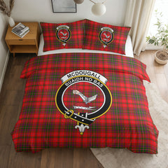 McDougall Modern Tartan Crest Bedding Set