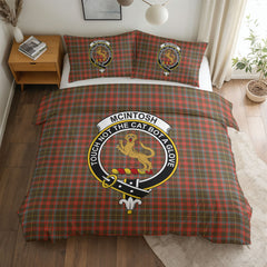 McIntosh Hunting Weathered Tartan Crest Bedding Set