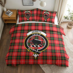 Nesbitt Modern Tartan Crest Bedding Set